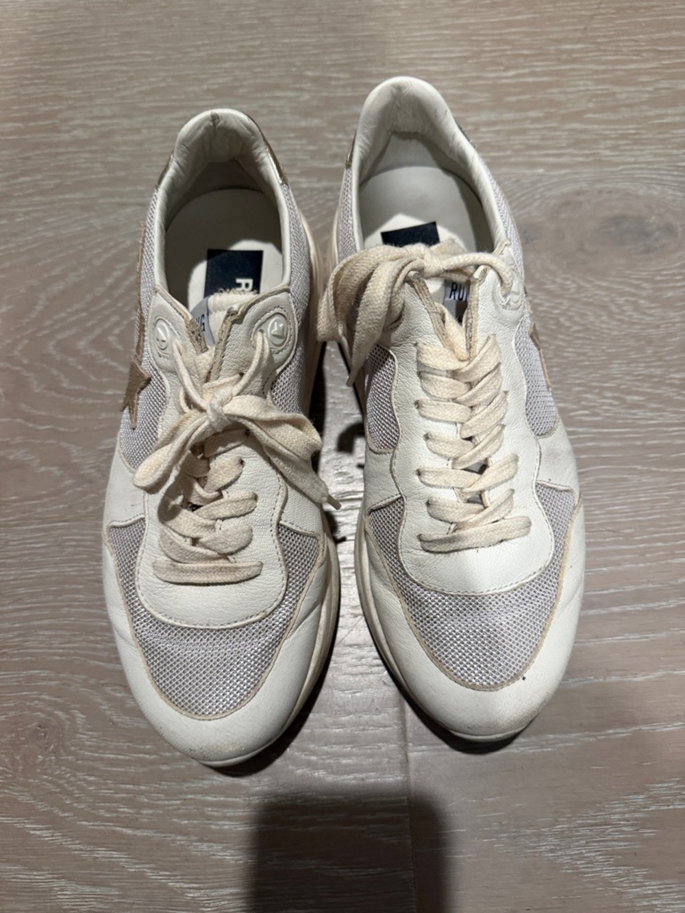 Golden Goose Women's Cream & Beige Low-Top Sneakers